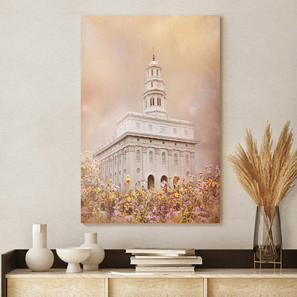 Nauvoo Temple Vision Canvas Pictures - Jesus Canvas Art - Christian Wall Art