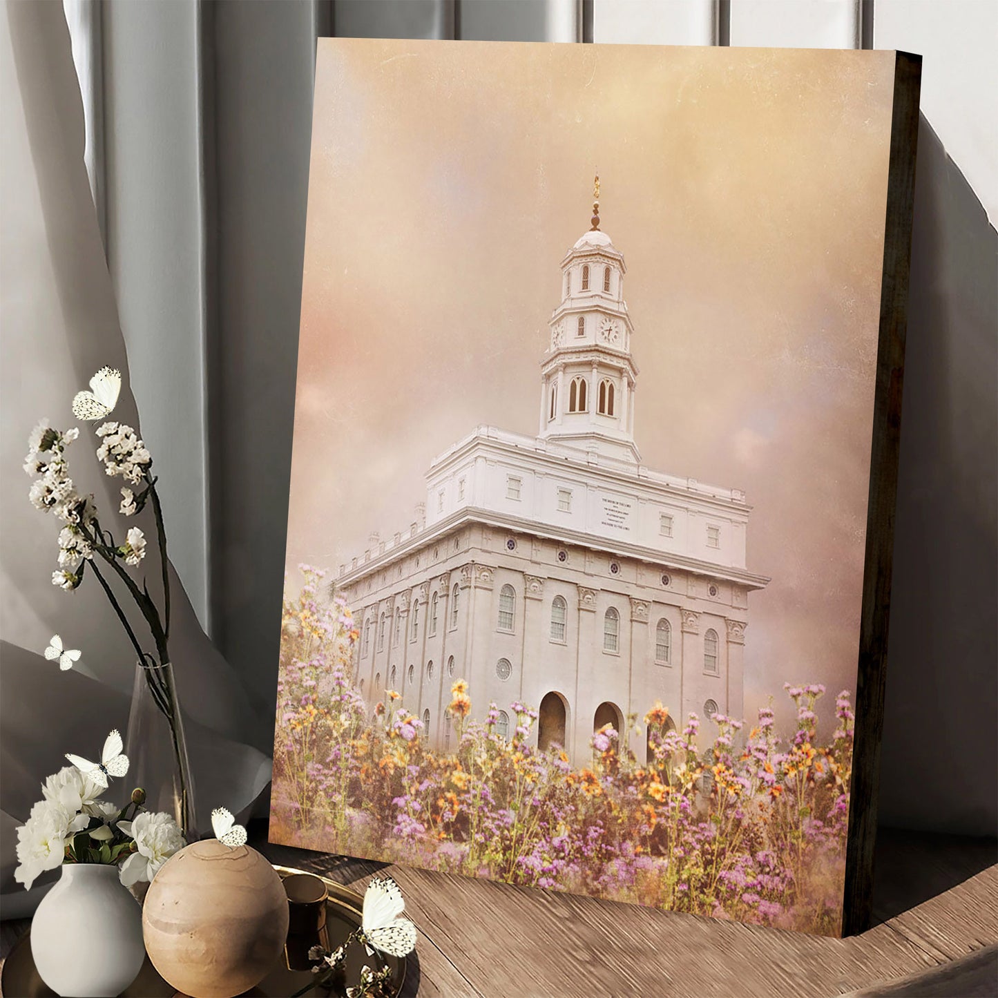 Nauvoo Temple Vision Canvas Pictures - Jesus Canvas Art - Christian Wall Art