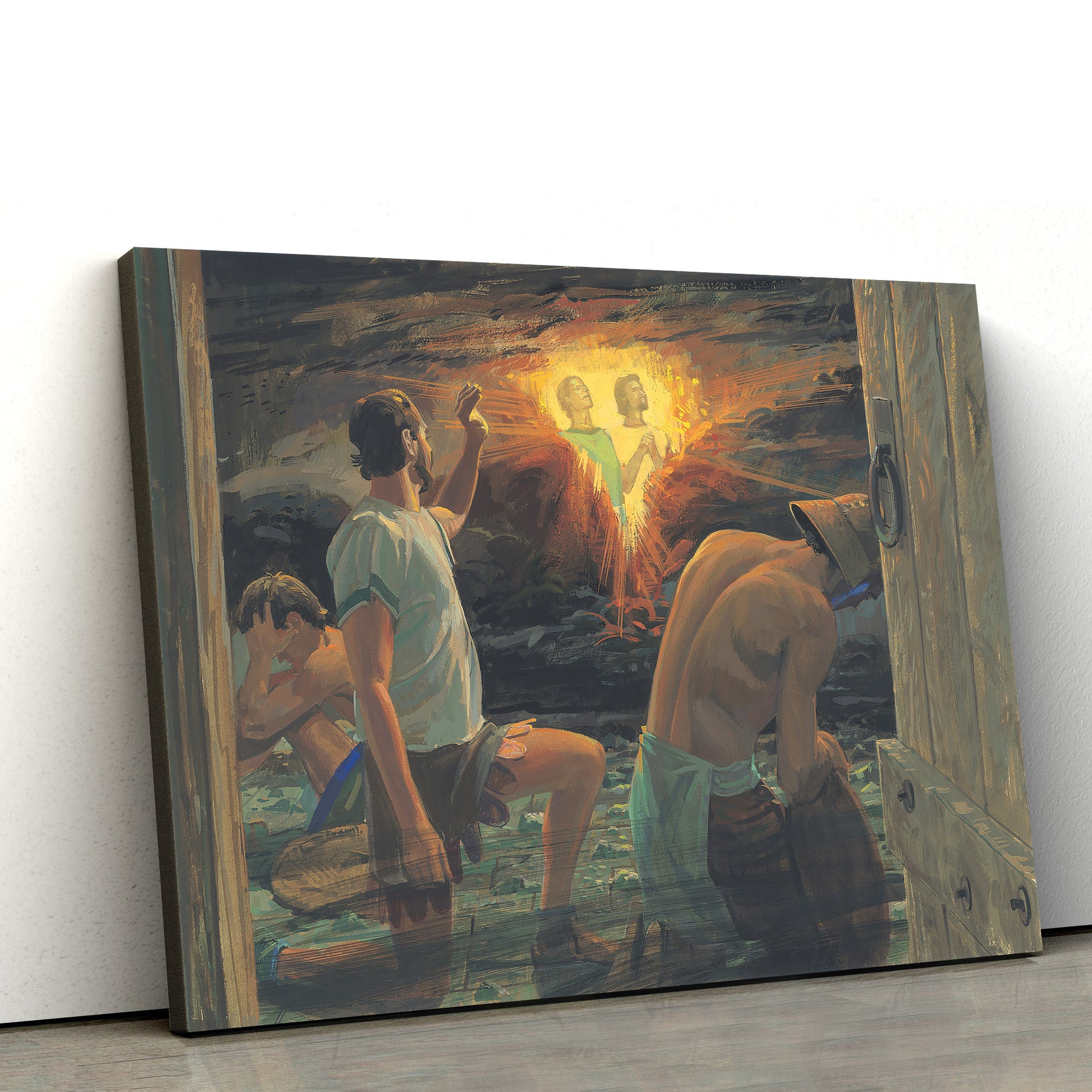 Nephi And Lehi In Prison Canvas Pictures - Christian Paintings For Home - Religious Canvas Wall Decor
