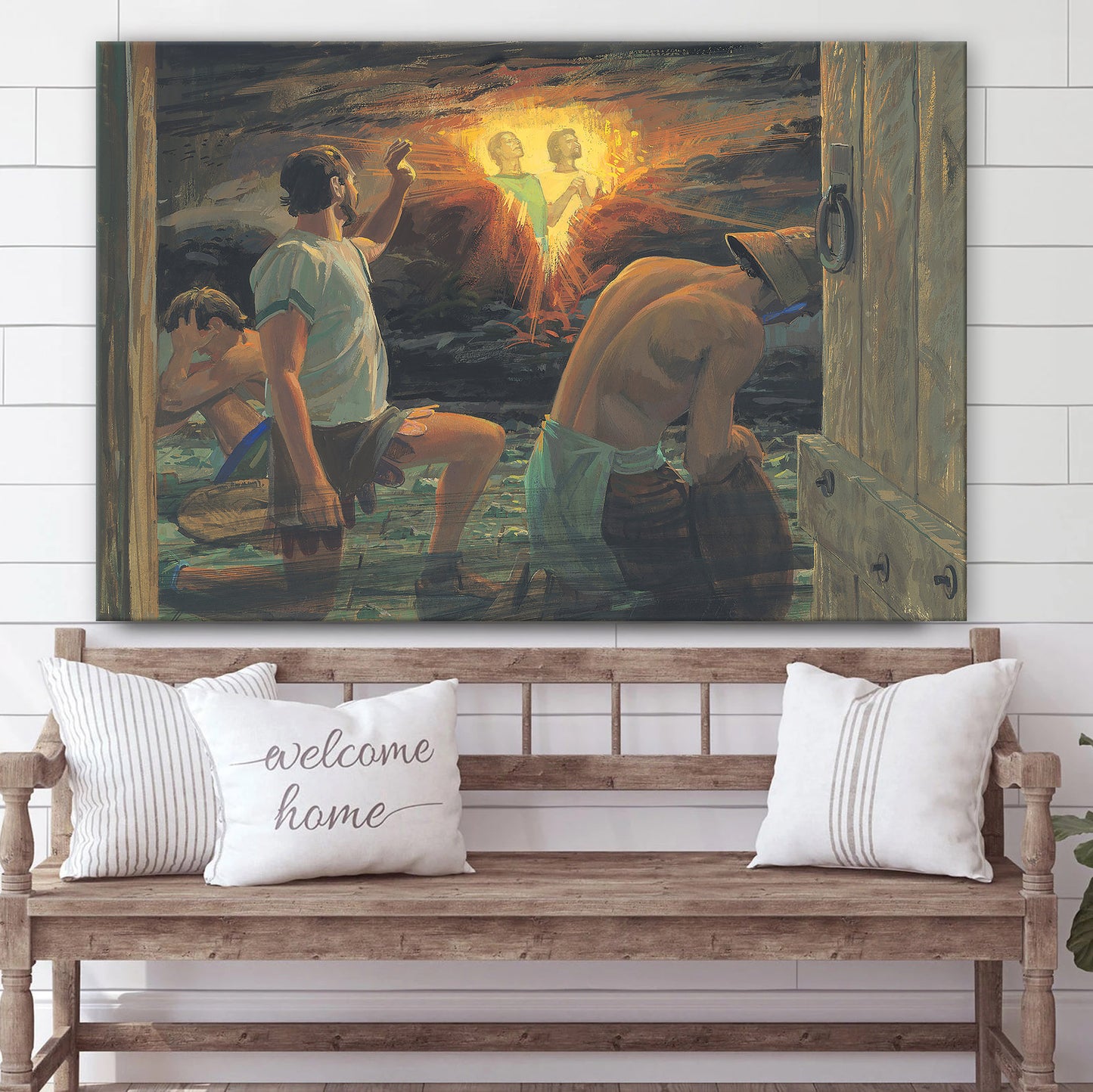 Nephi And Lehi In Prison Canvas Pictures - Christian Paintings For Home - Religious Canvas Wall Decor