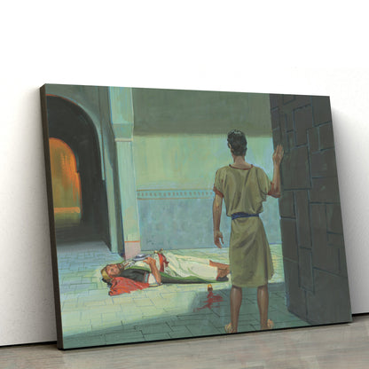 Nephi Near Laban’s House Canvas Pictures - Christian Paintings For Home - Religious Canvas Wall Decor