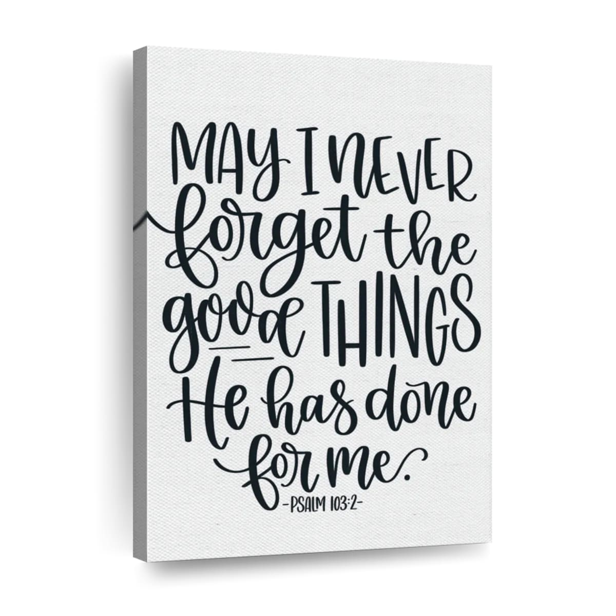 Never Forget Canvas Wall Art - Canvas Religious Wall Art - Christian Wall Decor Living Room