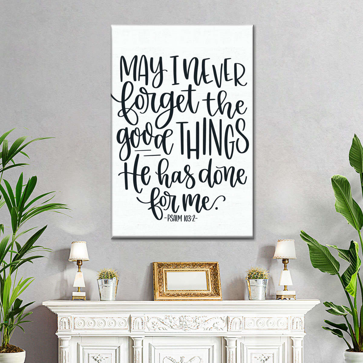 Never Forget Canvas Wall Art - Canvas Religious Wall Art - Christian Wall Decor Living Room