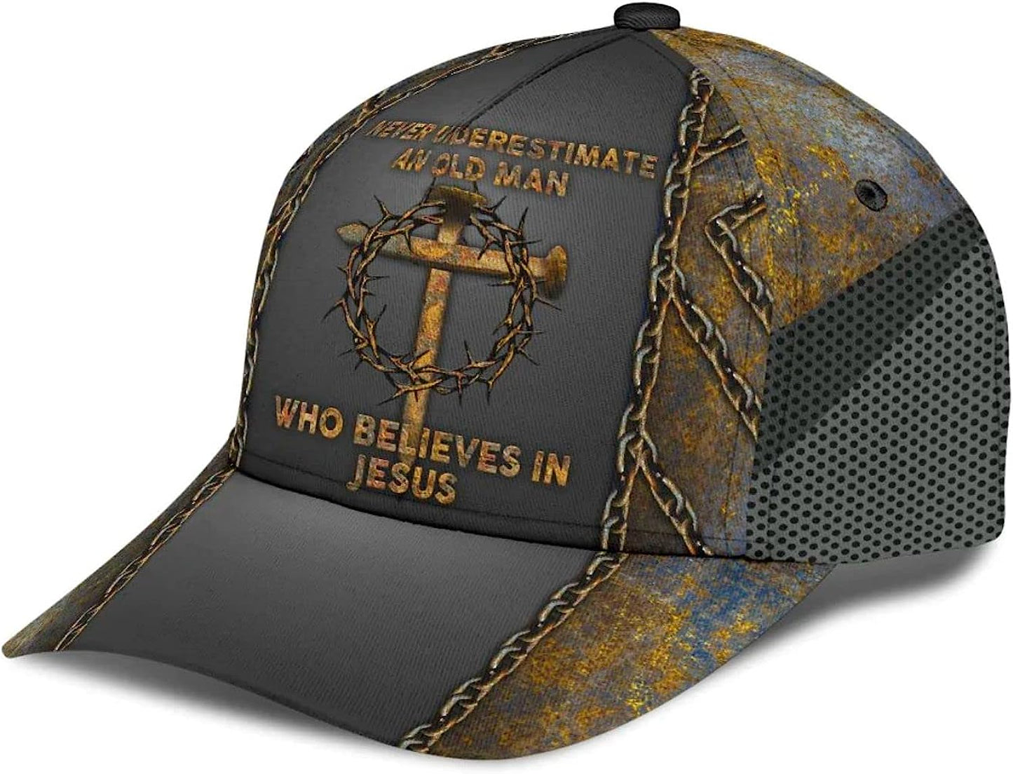 Never Underestimate Who Believes In Jesus Classic Hat All Over Print - Christian Hats for Men and Women