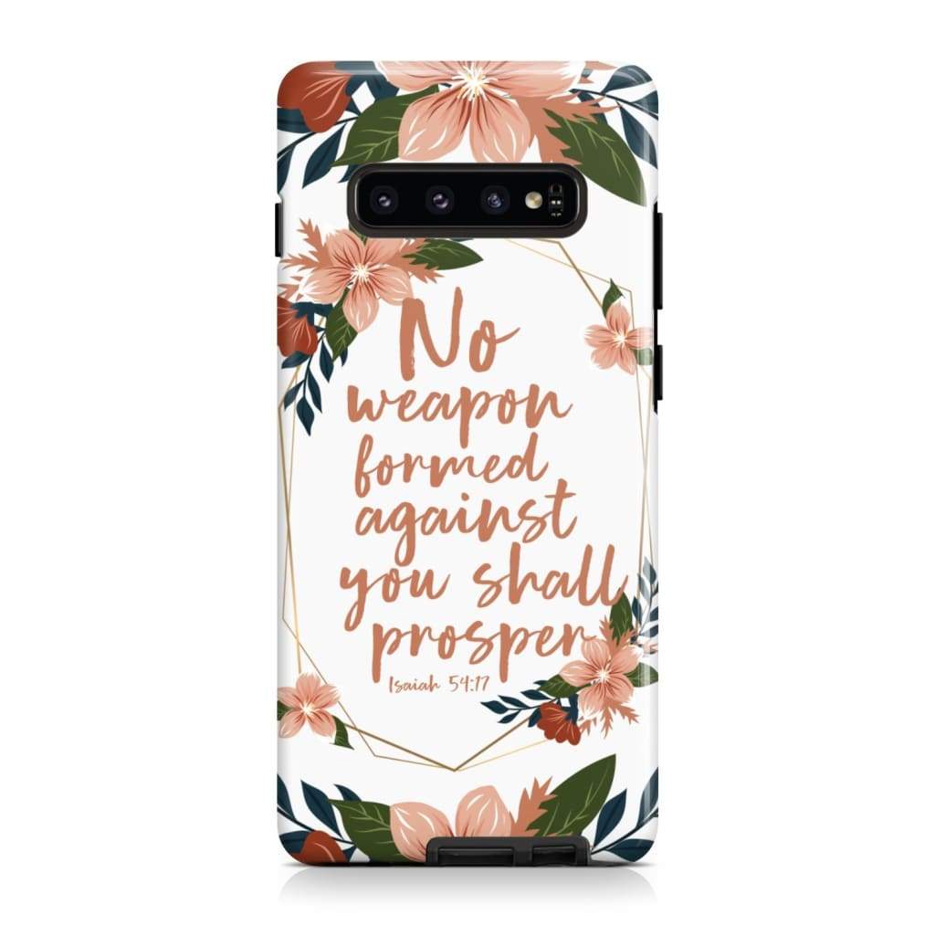 No Weapon Formed Against You Shall Prosper Isaiah 5417 Phone Case - Scripture Phone Cases - Iphone Cases Christian