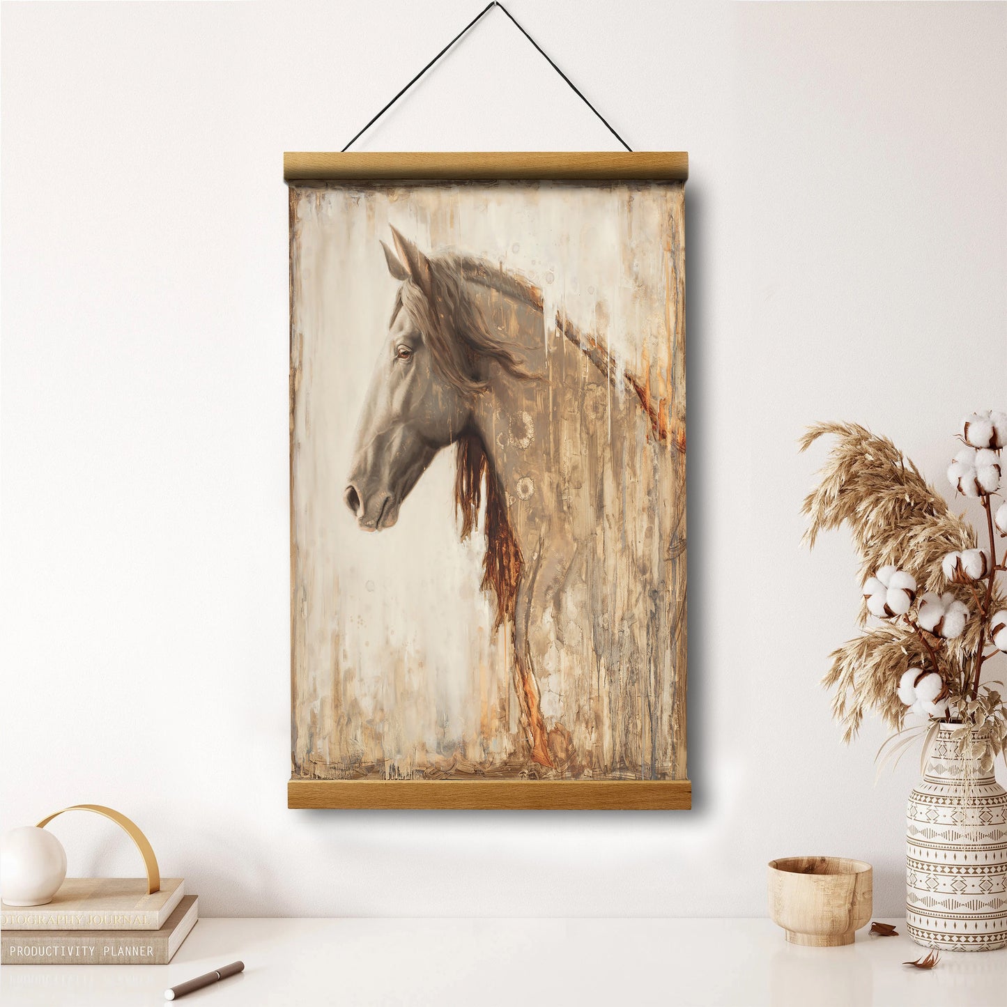 Nobility Horse Hanging Canvas Wall Art - Religious Canvas