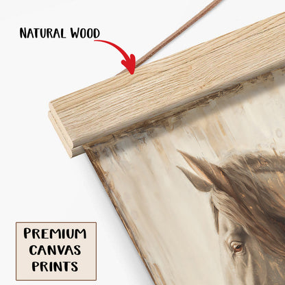 Nobility Horse Hanging Canvas Wall Art - Religious Canvas