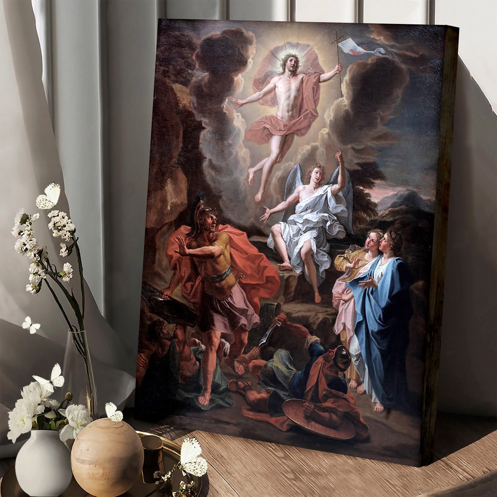Noel Coypel Resurrection Canvas Picture - Jesus Christ Canvas Art - Christian Wall Canvas