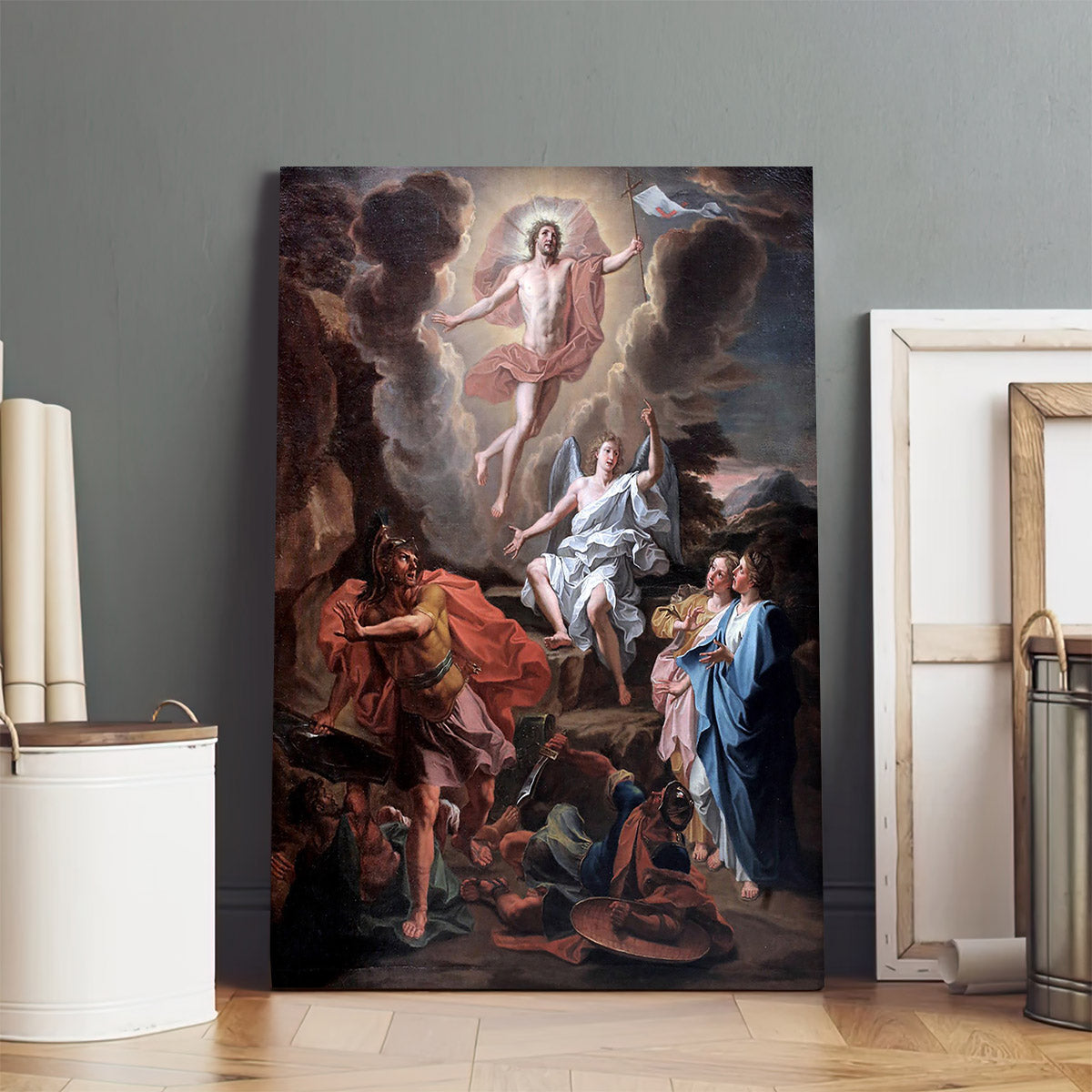 Noel Coypel Resurrection Canvas Picture - Jesus Christ Canvas Art - Christian Wall Canvas
