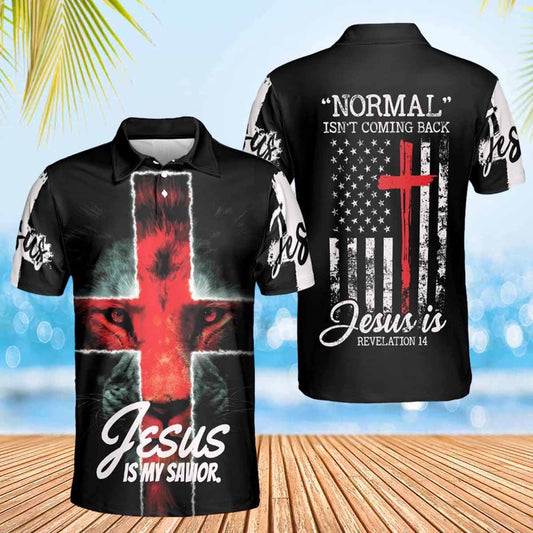 Normal Isn't Coming Back Jesus Is Polo Shirts - Christian Shirt For Men And Women