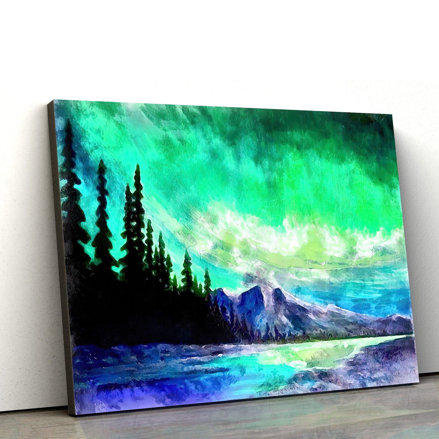 Northern Lights Canvas Wall Art - Canvas Wall Decor - Home Decor Living Room