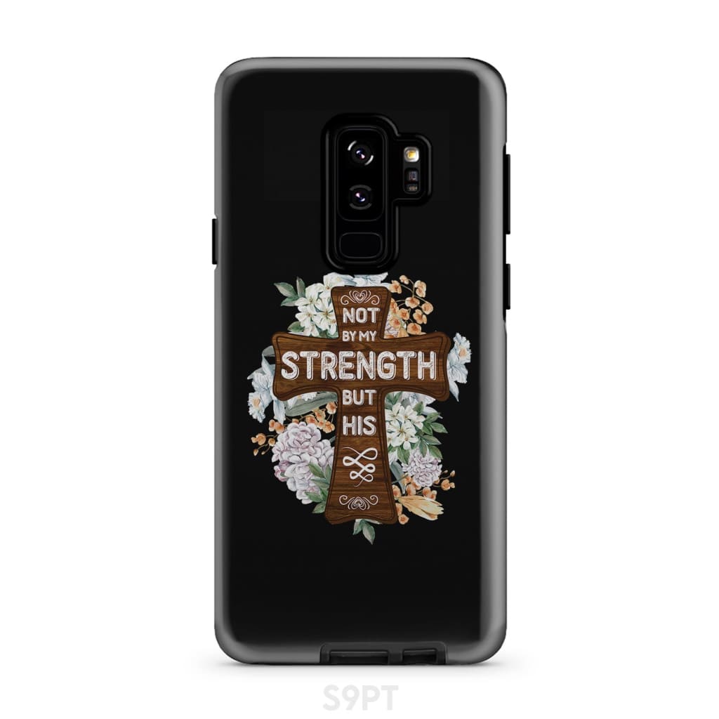 Not By My Strength But His Zechariah 46 Phone Case - Inspirational Bible Scripture iPhone Cases