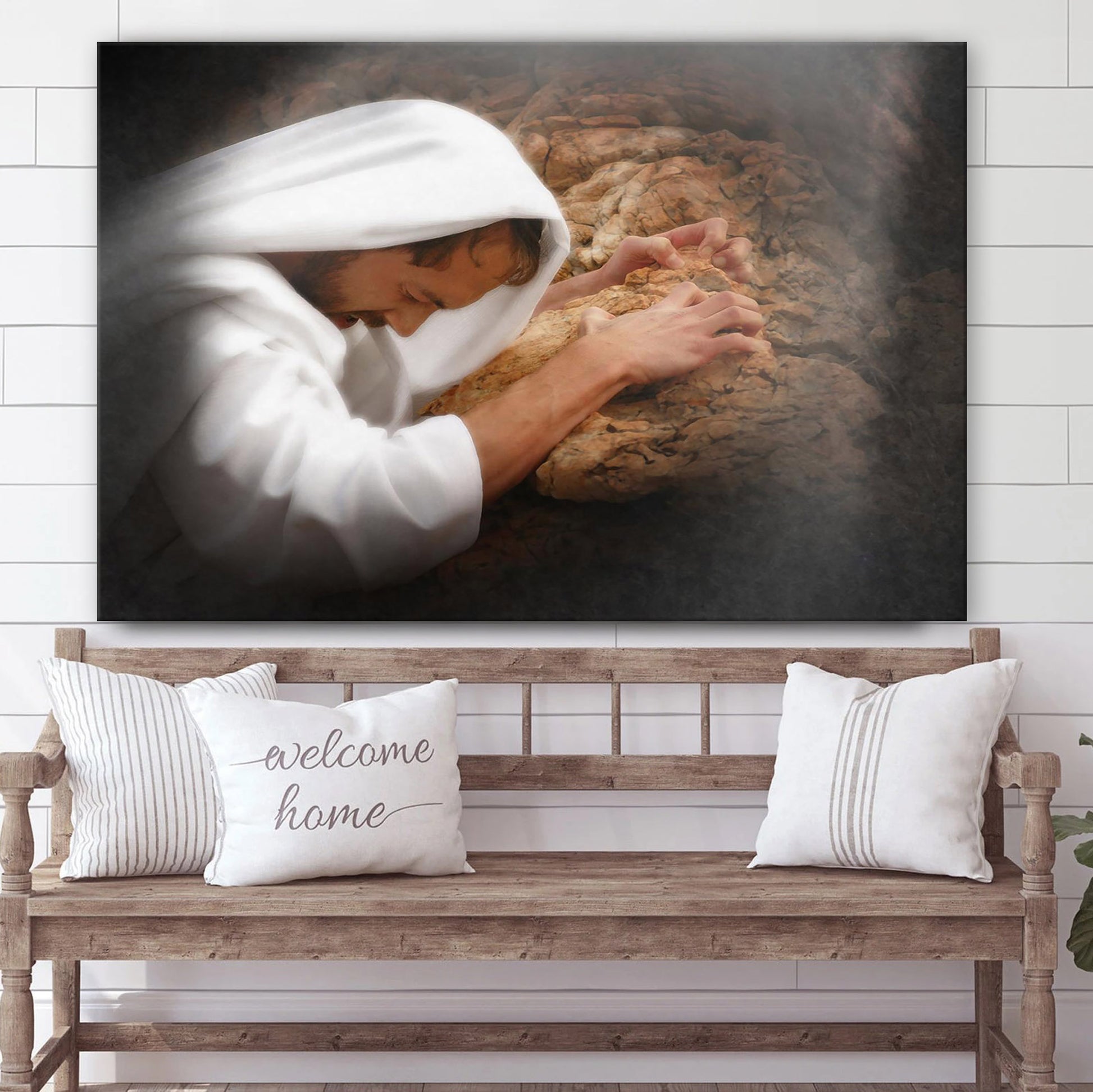 Not My Will But Thine_2734 Canvas Wall Art - Jesus Picture - Christian Wall Decor