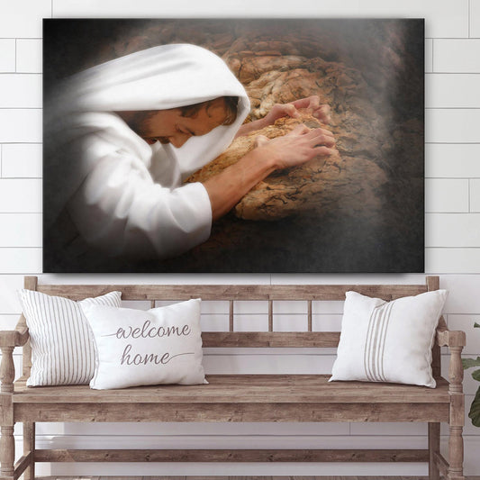 Not My Will But Thine_2734 Canvas Wall Art - Jesus Picture - Christian Wall Decor