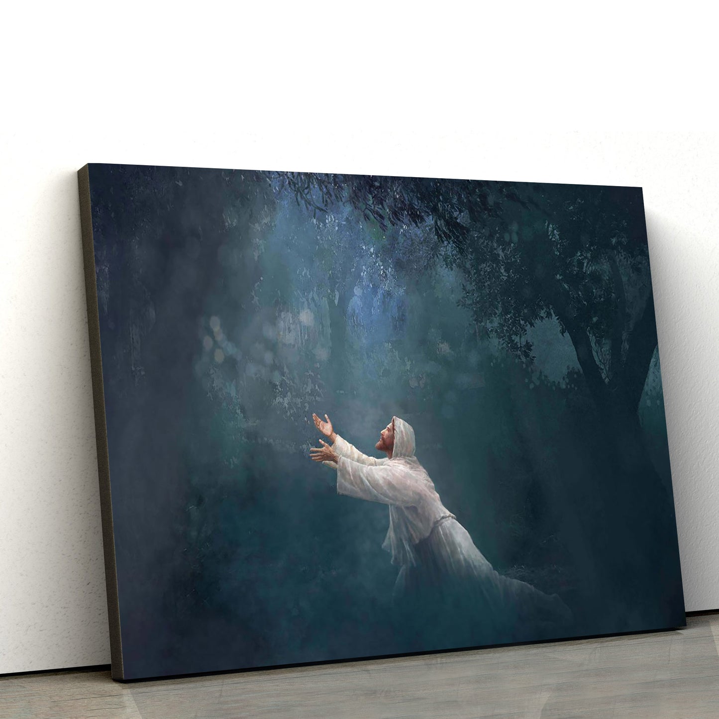 Not My Will But Thine Canvas Wall Art - Jesus Picture - Christian Wall Decor