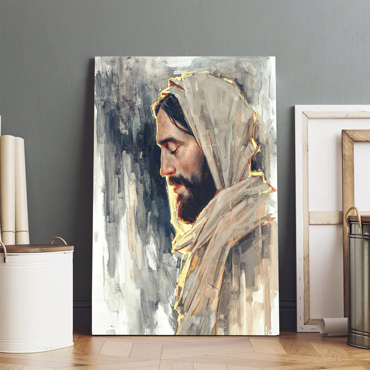 Not My Will But Thine Canvas Wall Art - Jesus Picture - Jesus Portrait Canvas