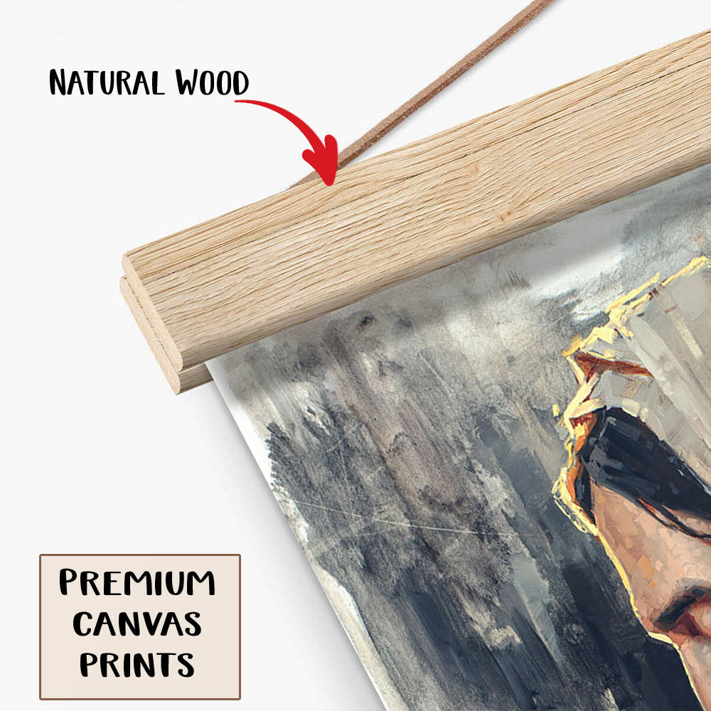 Not My Will But Thine Hanging Canvas Wall Art - Jesus Picture - Jesus Portrait Canvas - Religious Canvas