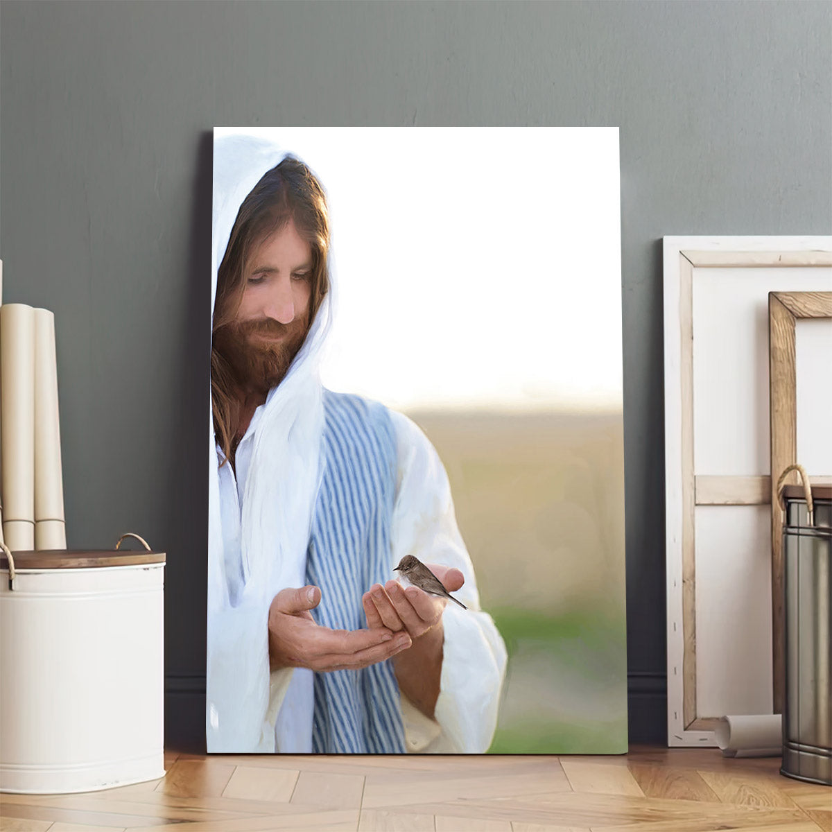 Not One Sparrow Canvas Picture - Jesus Christ Canvas Art - Christian Wall Canvas