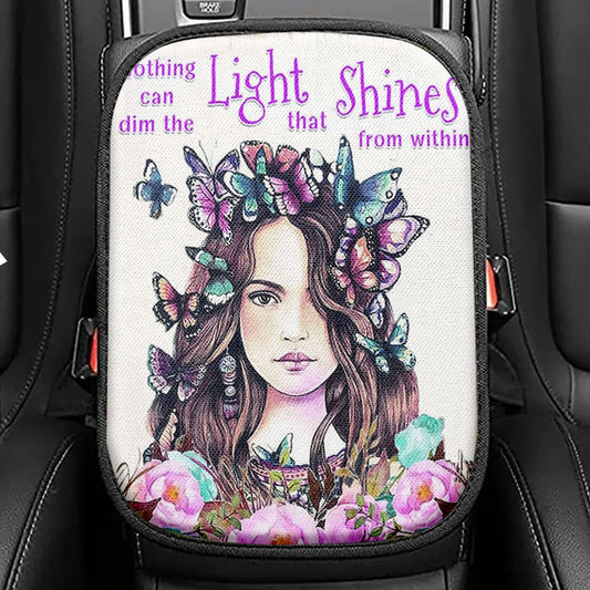 Nothing Can Dim The Light Which Shines From Within Seat Box Cover,Encouragement Gifts For Women