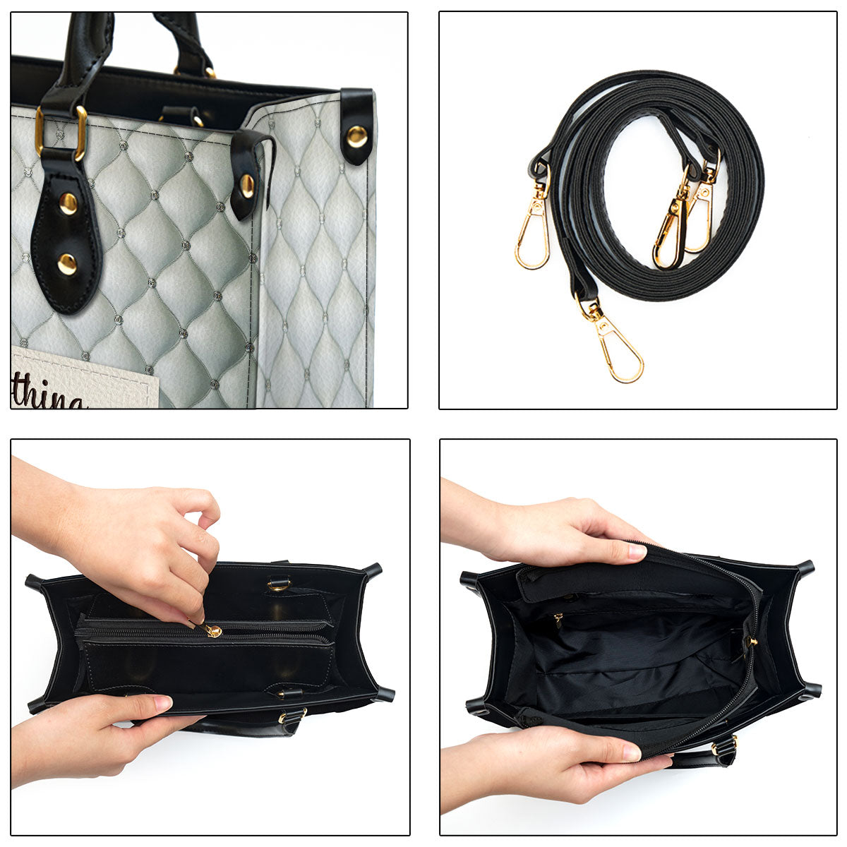 Nothing Is Impossible With God Beautiful Leather Handbag - Religious Gifts For Women - Women Pu Leather Bag