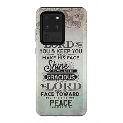 Numbers 624-26 The Lord Bless You And Keep You Phone Case - Christian Phone Cases - Inspirational Bible Scripture iPhone Cases