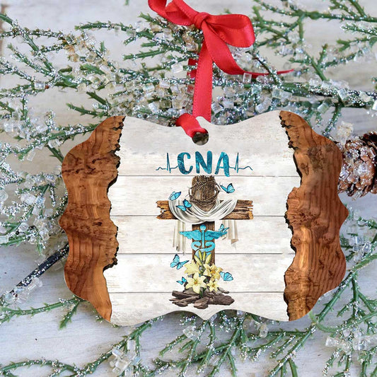 Nurse Cna Cross Metal Ornament - Christmas Ornament - Christmas Gift