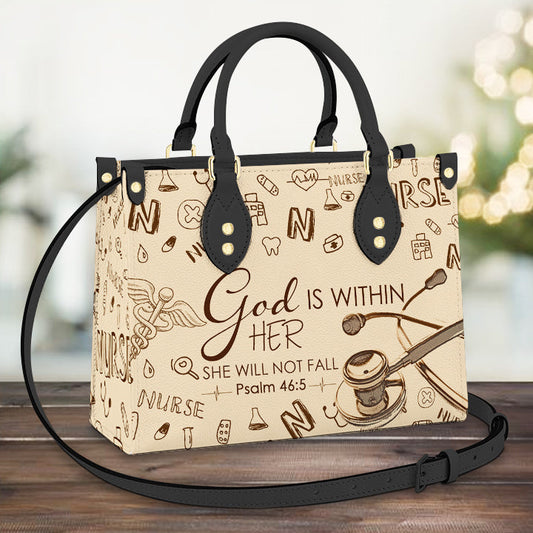 Nurse Faith Leather Bag - Women's Pu Leather Bag - Best Mother's Day Gifts
