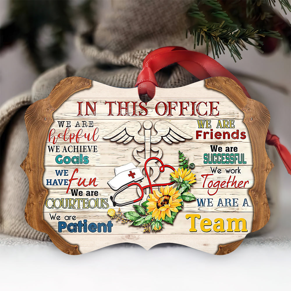 Nurse In This Office Metal Ornament - Christmas Ornament - Christmas Gift