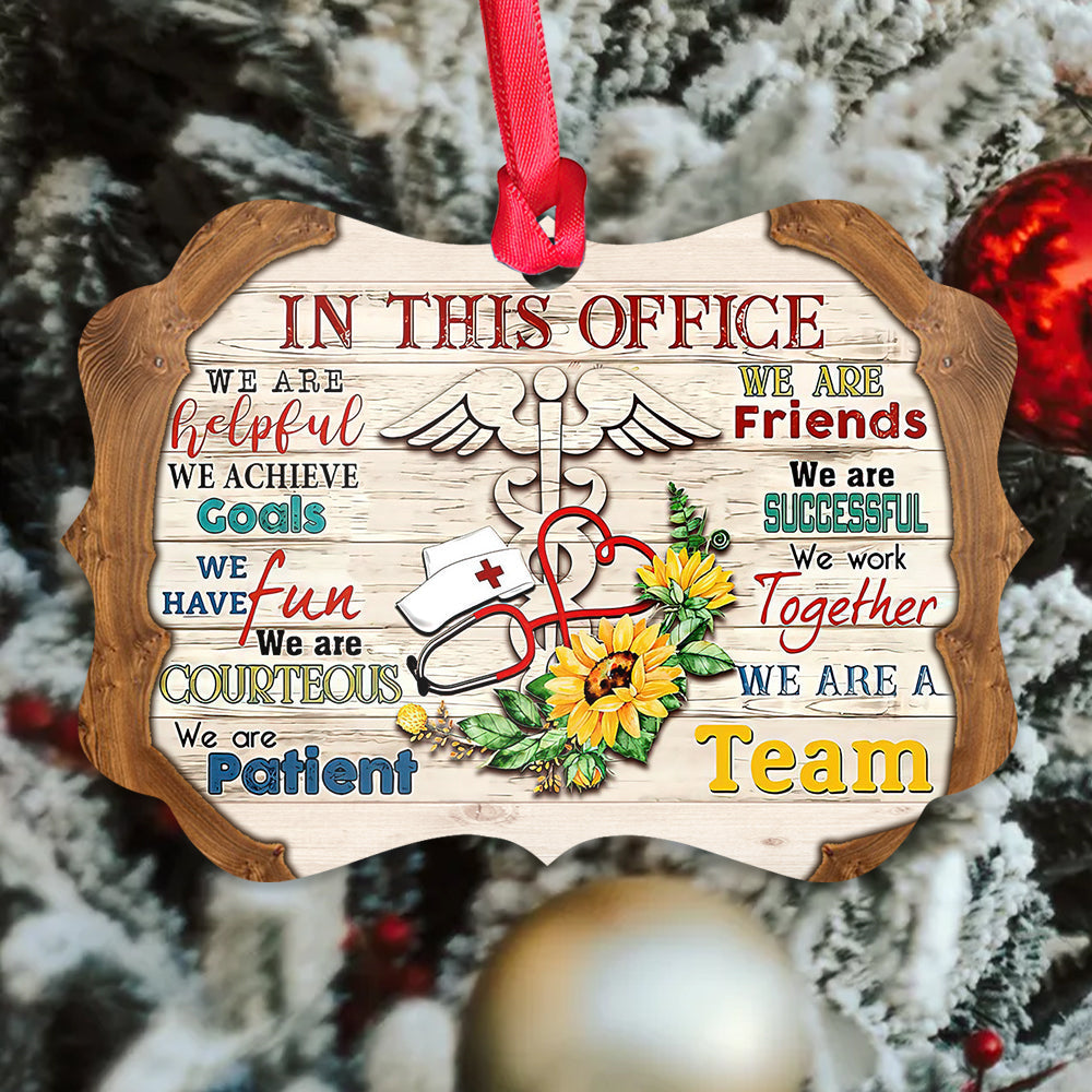 Nurse In This Office Metal Ornament - Christmas Ornament - Christmas Gift