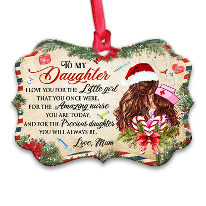 Nurse To My Daughter Ornament - Christmas Ornament - Ciaocustom
