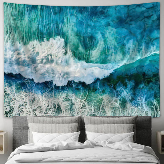 Ocean Waves Beach Tapestry - Tapestry Wall Decor - Home Decor Living Room