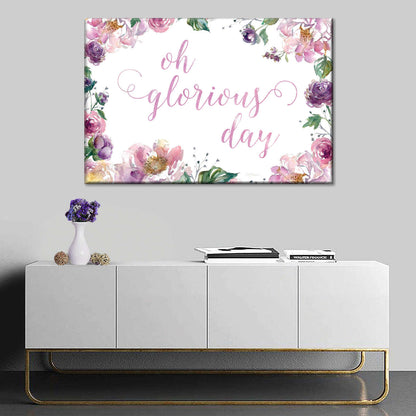 Oh Glorious Day Canvas Wall Art - Christian Canvas Wall Art - Religious Wall Art Canvas