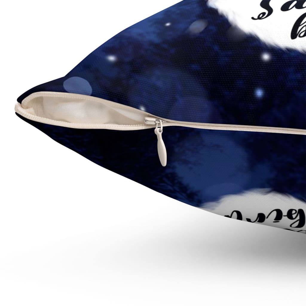 Oh Holy Night The Stars Are Brightly Shining, Christian Christmas Pillow