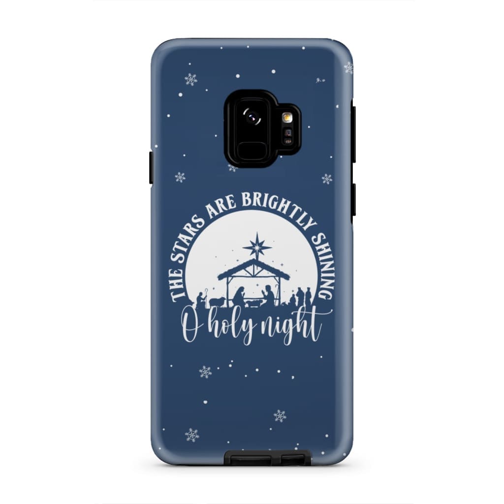 Oh Holy Night The Stars Are Brightly Shining Phone Case - Inspirational Bible Scripture iPhone Cases