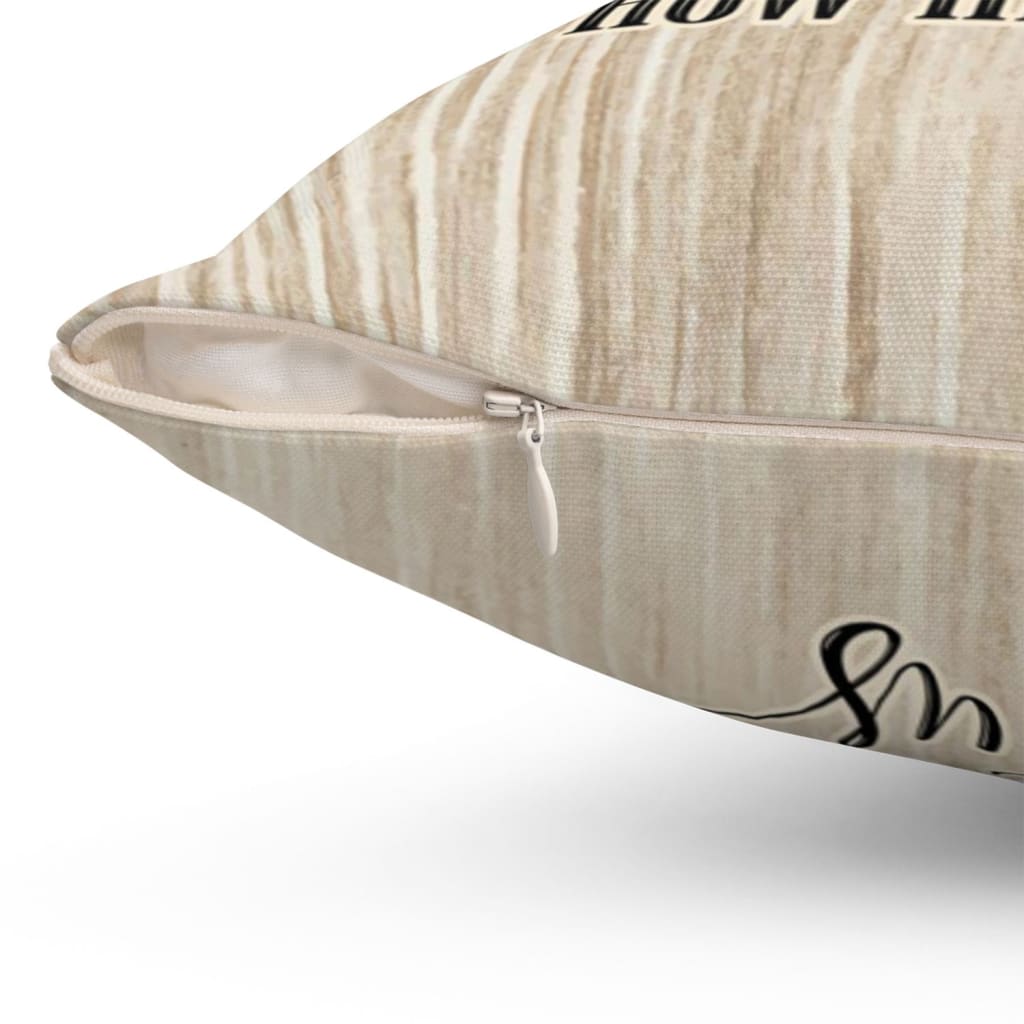 Oh How He Loves Us Christian Pillow