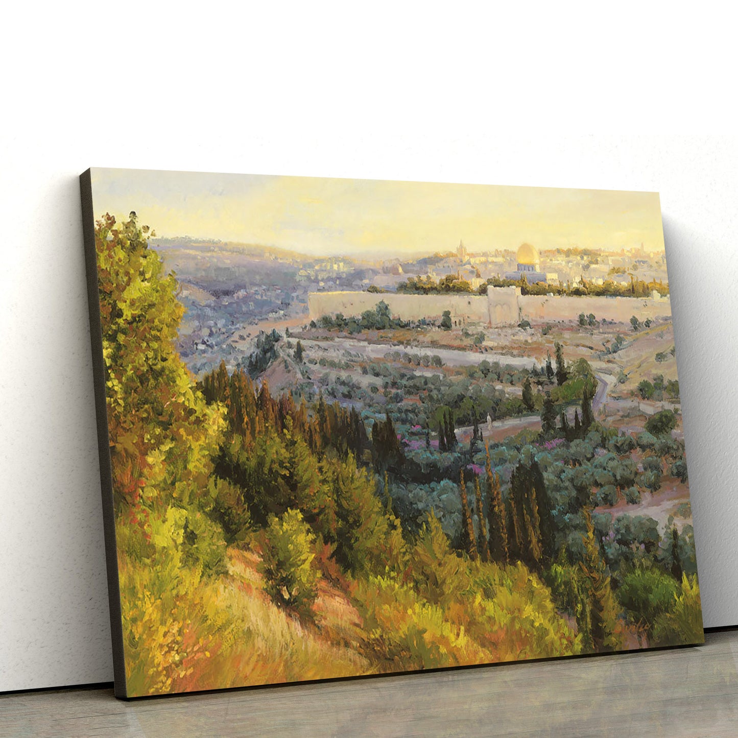 Oh Jerusalem Canvas Wall Art - Jesus Christ Picture - Canvas Christian Wall Art