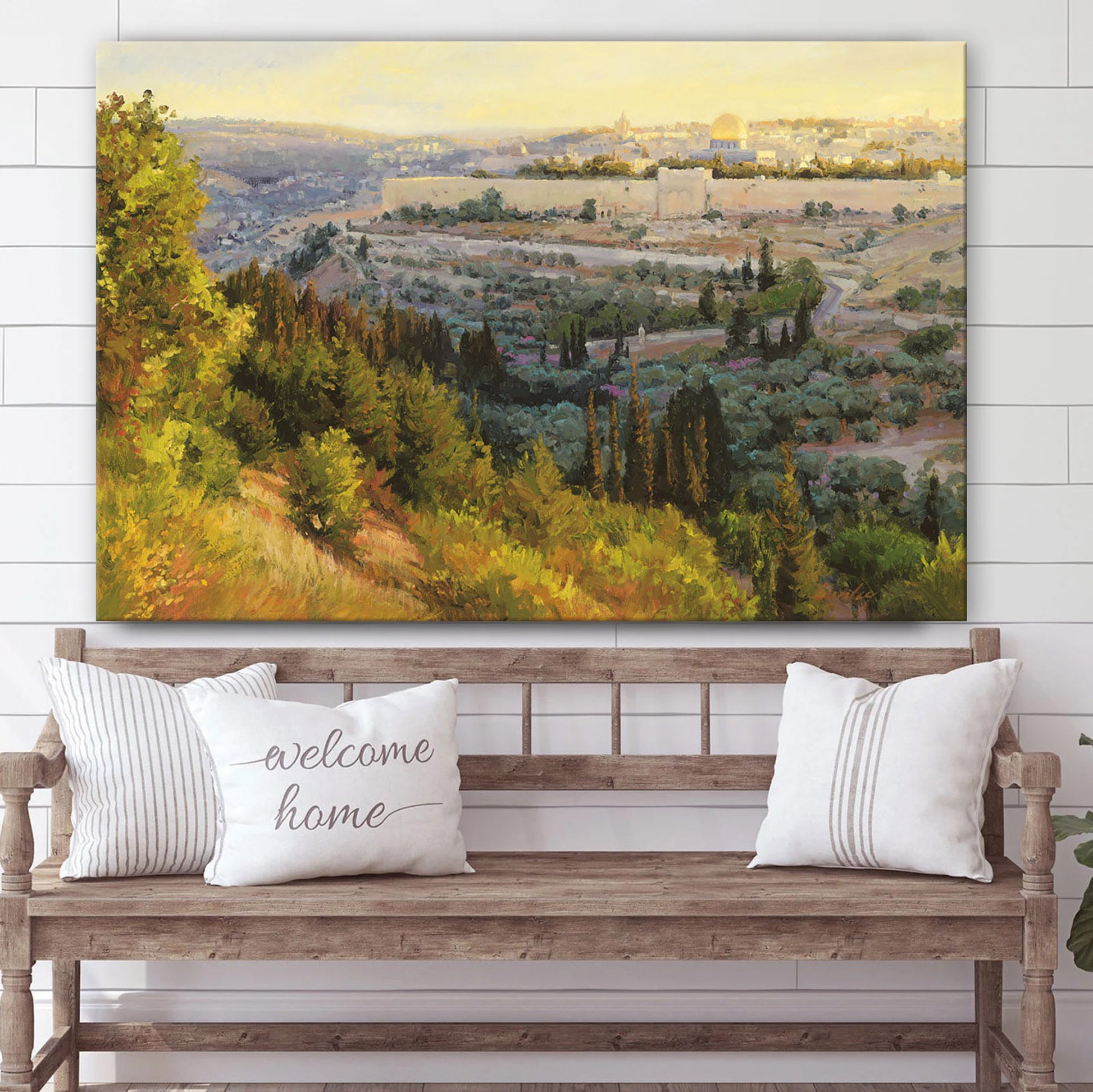 Oh Jerusalem Canvas Wall Art - Jesus Christ Picture - Canvas Christian Wall Art