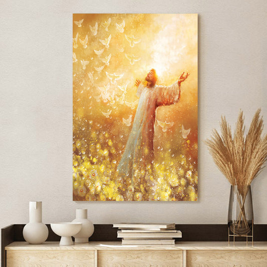 Oh, Lord Canvas Wall Art - Jesus Picture - Jesus Portrait Canvas