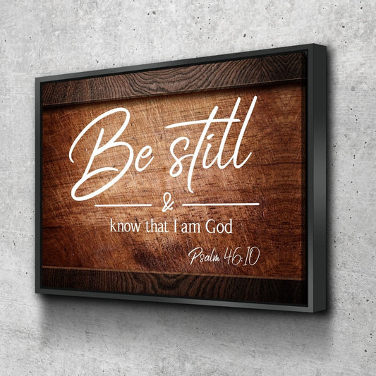 On Crate & Be Still Wall Art Canvas - Christian Canvas Wall Art