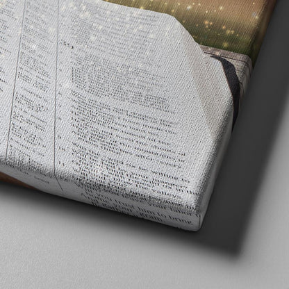 On The Bible As For Me And My House We Will Serve The Lord Wall Art - Christian Canvas Wall Art