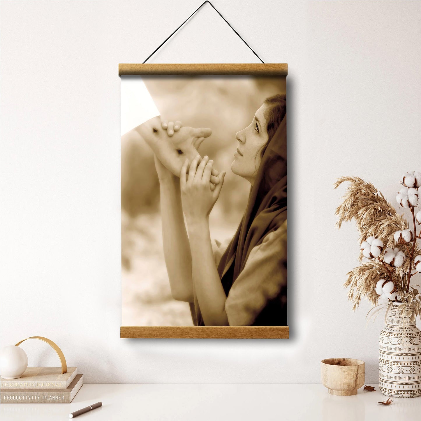 One By One Hanging Canvas Wall Art - Christan Wall Decor - Religious Canvas