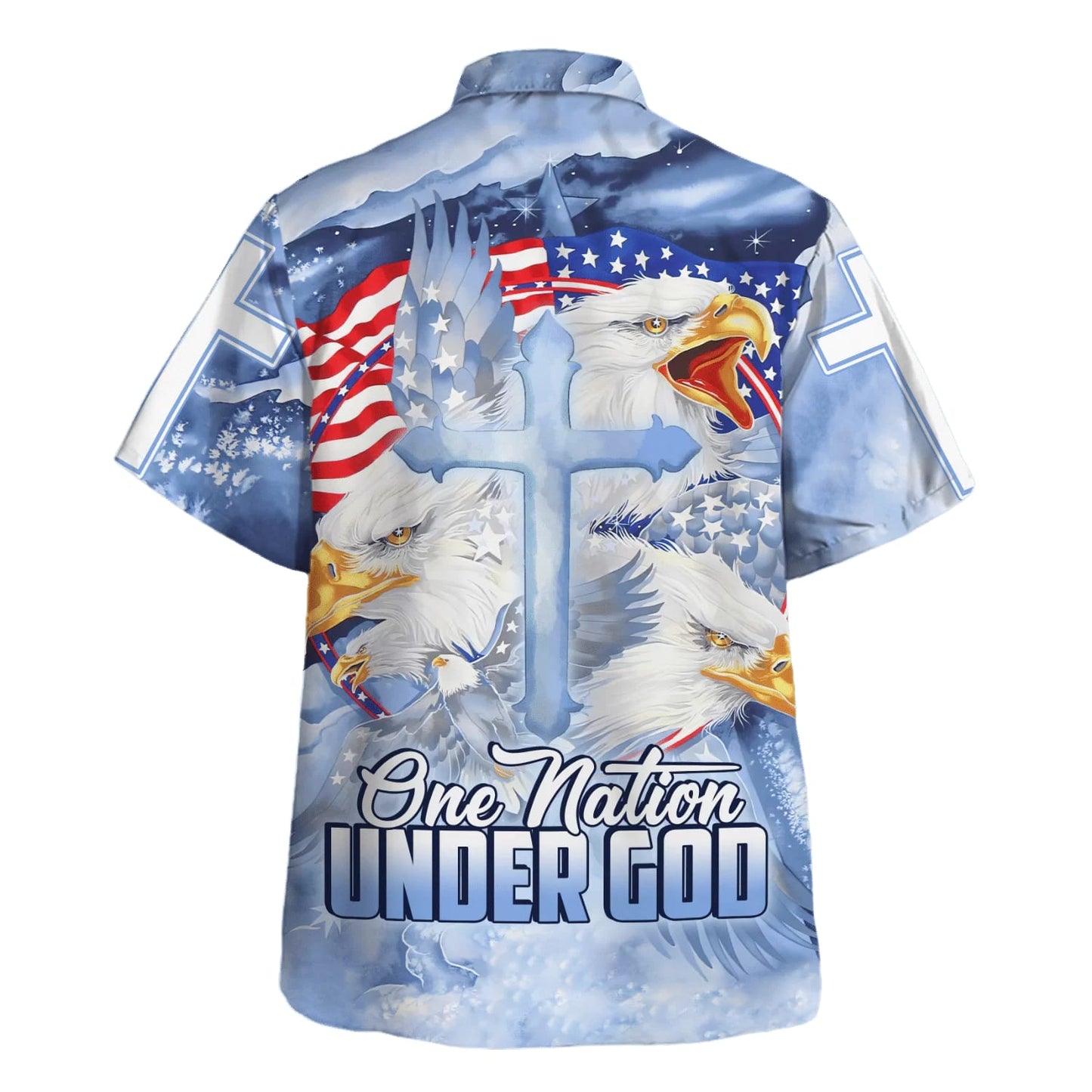 One Nation Under God 1 Hawaiian Shirts - Christian Hawaiian Shirt - Hawaiian Summer Shirts