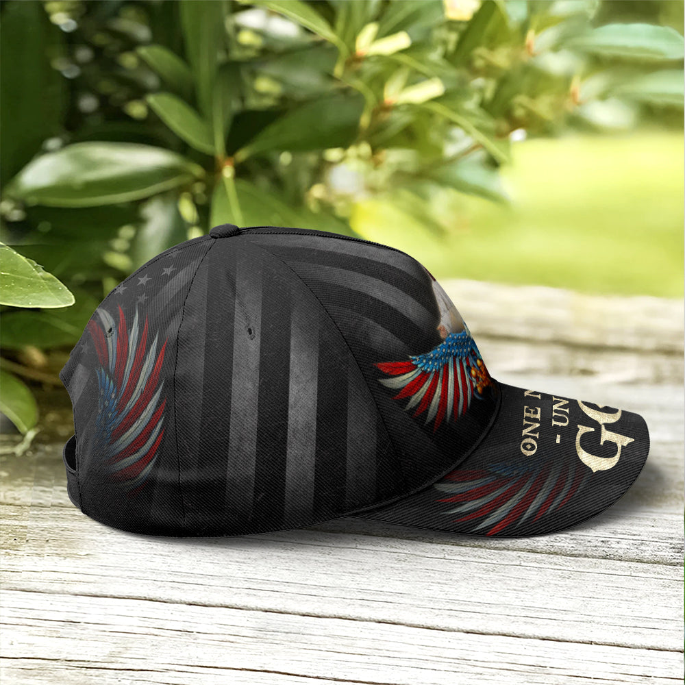 One Nation Under God America Eagle Baseball Cap