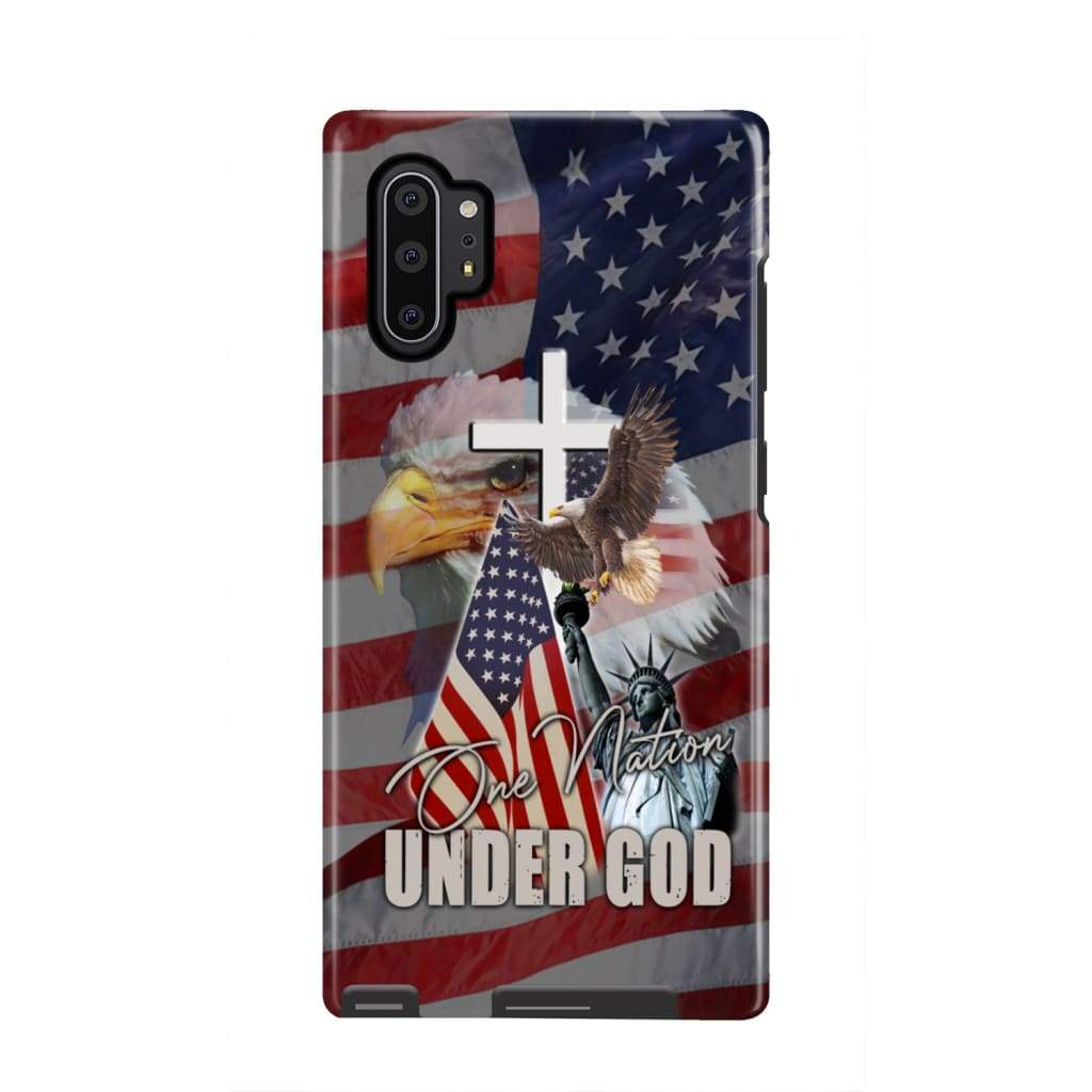 One Nation Under God American Flag Phone Case - Scripture Phone Cases - Iphone Cases Christian