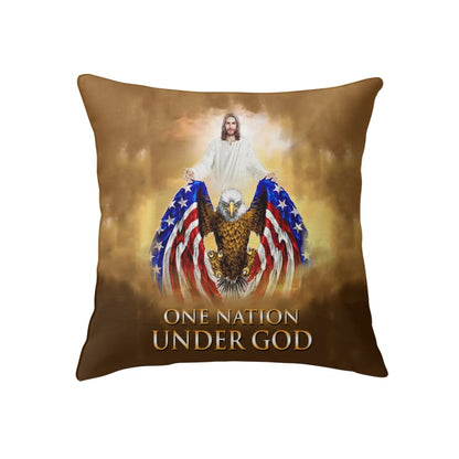 One Nation Under God Christian Pillow