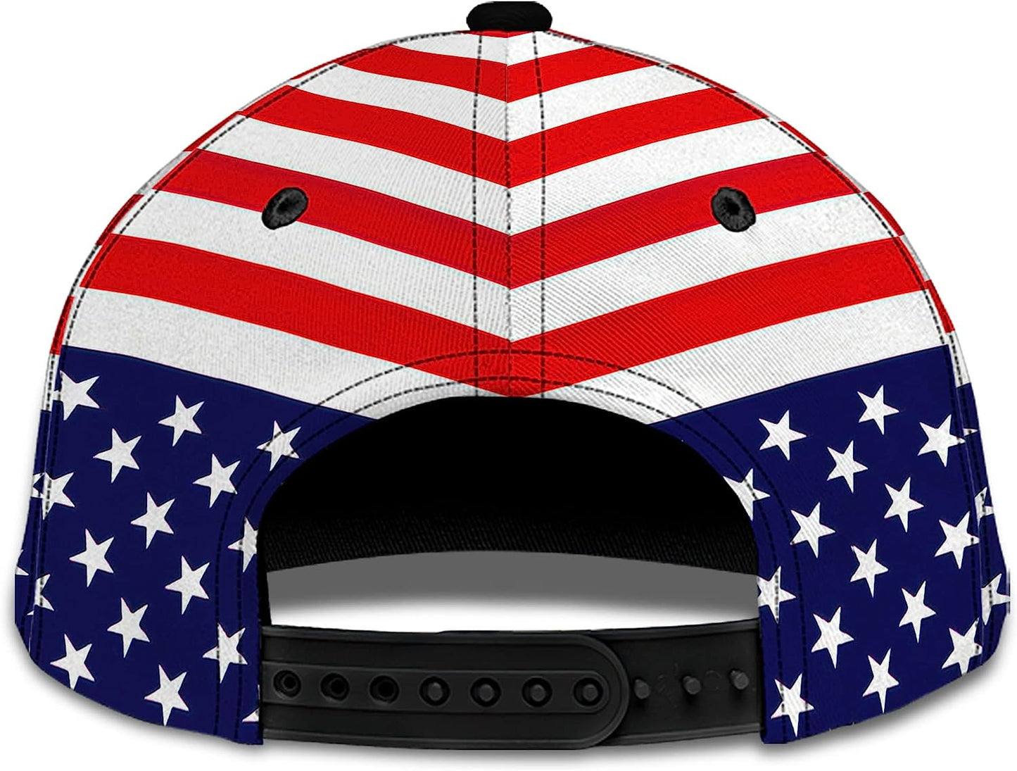 One Nation Under God Cross And American Flag Eagle Wreath All Over Print Baseball Cap - Christian Hats For Men Women