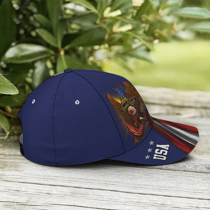 One Nation Under God Eagle American Flag Baseball Cap  Patriotic Classic Cap
