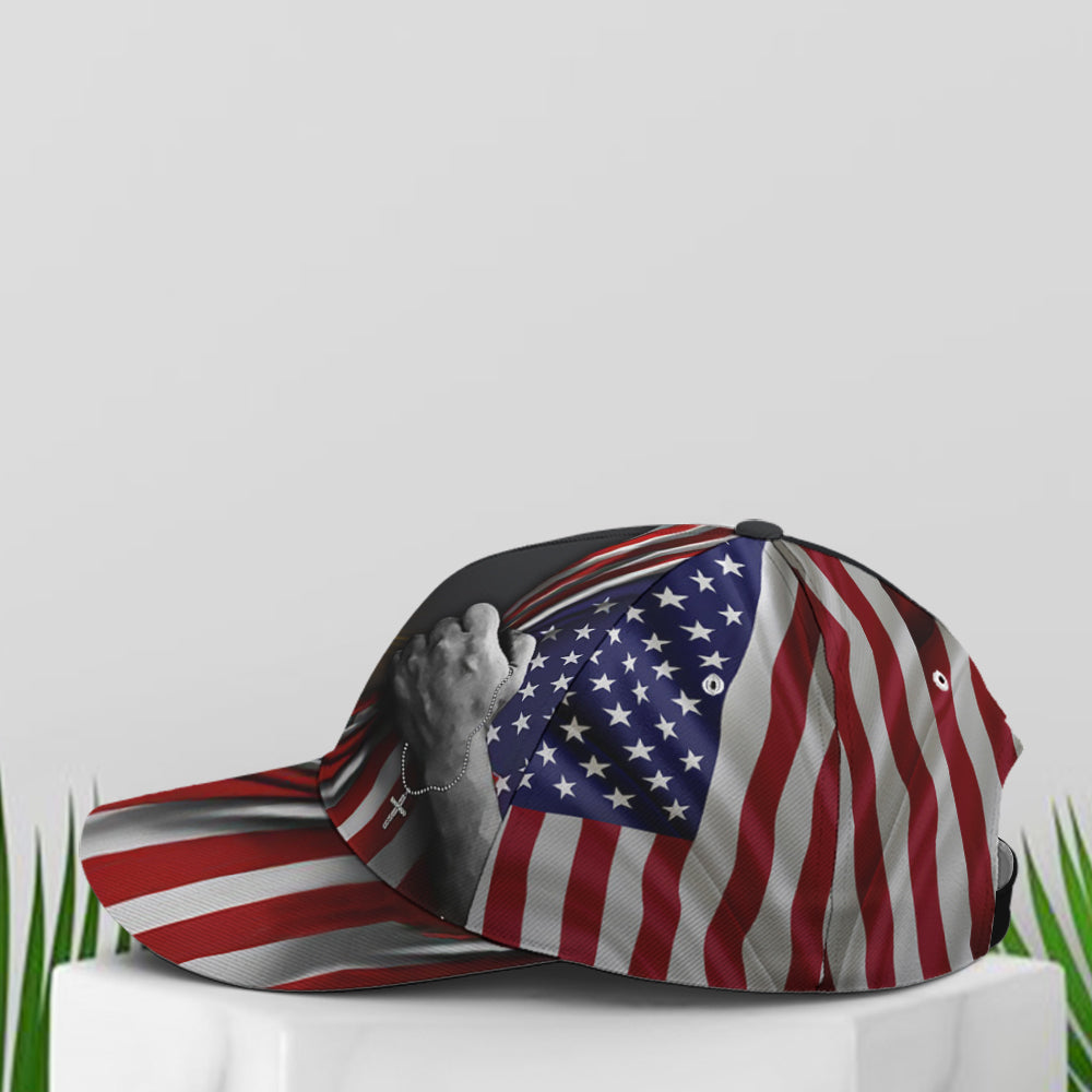 One Nation Under God Eagle American Flag Baseball Cap  Patriotic Classic Cap