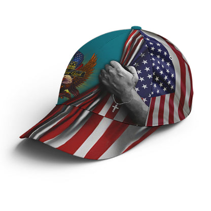 One Nation Under God Eagle American Flag Baseball Cap  Patriotic Classic Cap