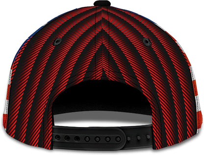 One Nation Under God Eagle On Liberty Statue Usa Flag And Cross All Over Print Baseball Cap - Christian Hats For Men Women